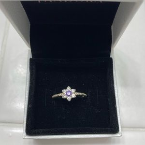 Pandora “forget me not” earrings and ring